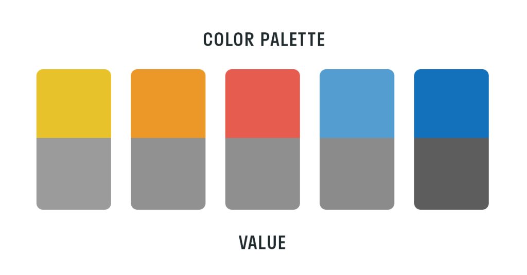Color palette balance